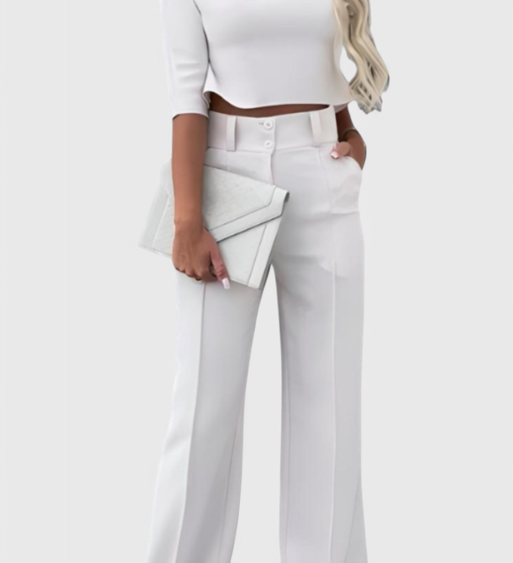 Conjunto Chic de Pantalón y Top Cleo para un look sofisticado