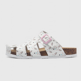 Neya Zuecos de Corcho con Hebilla y Plantilla Acolchada para Confort y Estilo