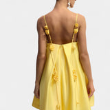 Vestido Mini Rosa con Detalle Encantador y Tirantes Espagueti Hedda
