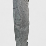 Dariya Jeans Cargo Balloon con Brillo y Elegantes Apliques de Pedrería