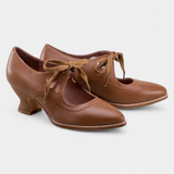 Botines de Cuero con Tacones Ortopédicos Para Comodidad y Estilo