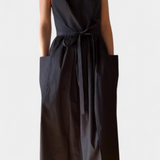 Vestido Largo Sin Tirantes con Cordones Laterales Ajustables para un Look Elegante y Estilizado