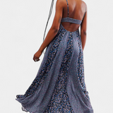 Vestido Boho Floral de Chiffon Lexa con Espalda Descubierta - Elegancia y Estilo Soñados