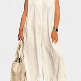 Camiseta Oversize Airla Mono sin Mangas de Pierna Ancha para un Estilo Cómodo y Moderno