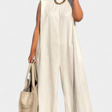 Camiseta Oversize Airla Mono sin Mangas de Pierna Ancha para un Estilo Cómodo y Moderno