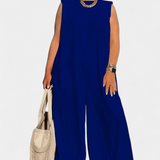 Camiseta Oversize Airla Mono sin Mangas de Pierna Ancha para un Estilo Cómodo y Moderno