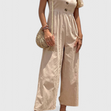 Camila Mono Elegante con Botones en el Frente para un Estilo Sofisticado