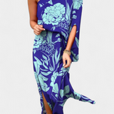 Carlena Vestido de Un Hombro con Encantador Estampado Romántico