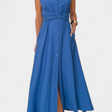 Meryl Vestido Camisero con Botones y Cinturón Ajustable para un Estilo Elegante y Comodidad