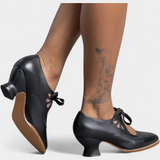 Botines de Cuero con Tacones Ortopédicos Para Comodidad y Estilo