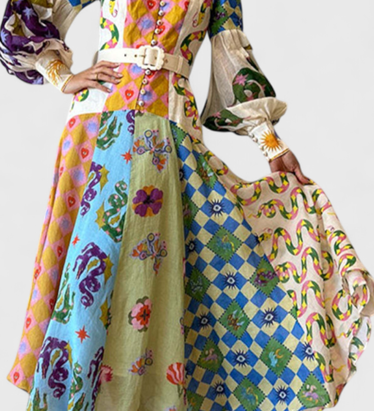 Natasha Vestido Midi Elegante Fit-and-Flare - Look Sofisticado y Encantador