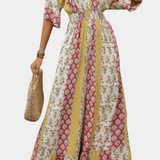 Blusa Ayana Mono Bohemio de Manga Fluyente para un Estilo Relajado y Chic