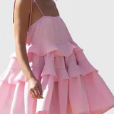 Vianey Vestido Mini de Algodón y Lino Sin Espalda - Estilo Cómodo y Elegante para Tu Look Veraniego