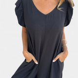 Camisa de Cuello en V con Estampado de Leopardo de la Marca Isela Mono