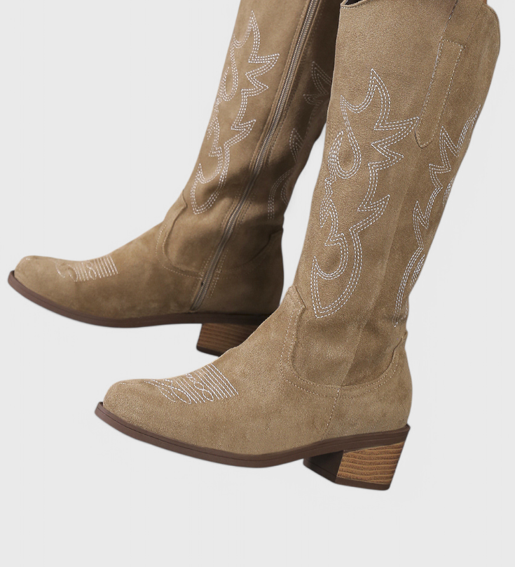 Elka Botas Vaqueras Western de Ante - Estilo Clásico y Confort para Tus Aventuras Rurales