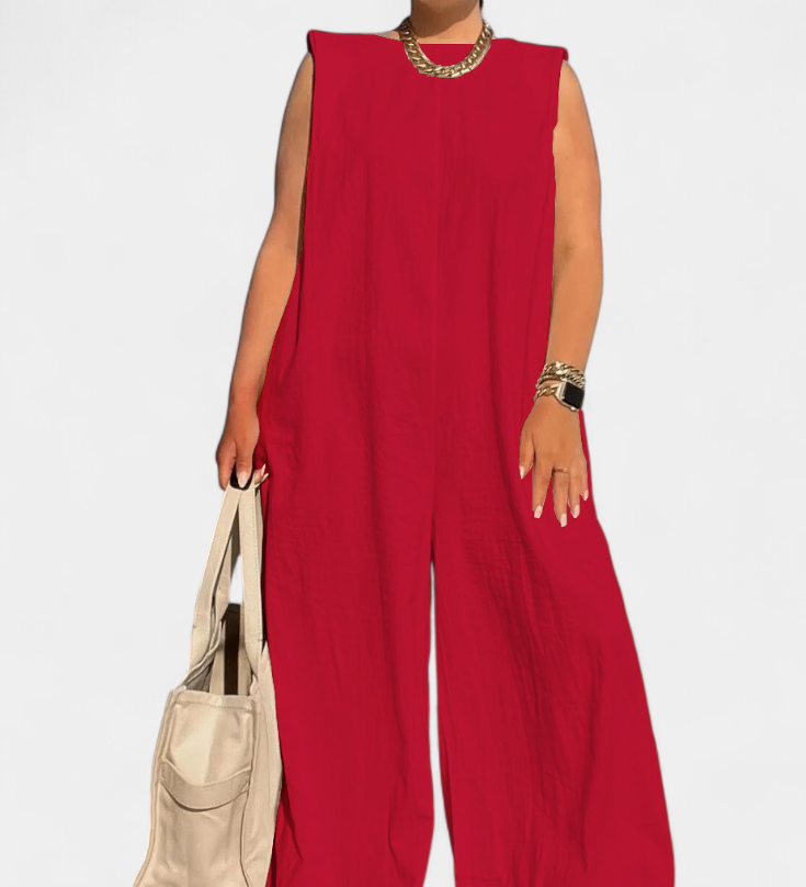 Camiseta Oversize Airla Mono sin Mangas de Pierna Ancha para un Estilo Cómodo y Moderno