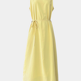 Vestido Suave sin Mangas Rosetta con Lazo Ajustable para un Look Elegante y Confortable