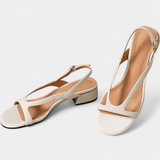 Sandalias Planas Minna Elegantes con Acabado Refinado para un Estilo Sofisticado