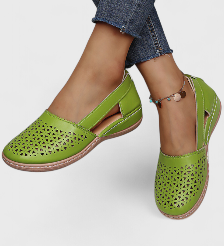 Lisanas Zapatos Ortopédicos Elegantes con Diseño Calado para Máximo Confort