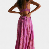Vestido Boho Floral de Chiffon Lexa con Espalda Descubierta - Elegancia y Estilo Soñados