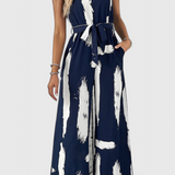 Pantalón Zola Mono de Pierna Ancha con Diseño Impreso para un Estilo Confiado