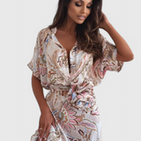 Vestido Midi Floral Vintage Marinka para un estilo elegante y atemporal