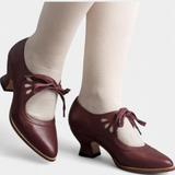 Botines de Cuero con Tacones Ortopédicos Para Comodidad y Estilo