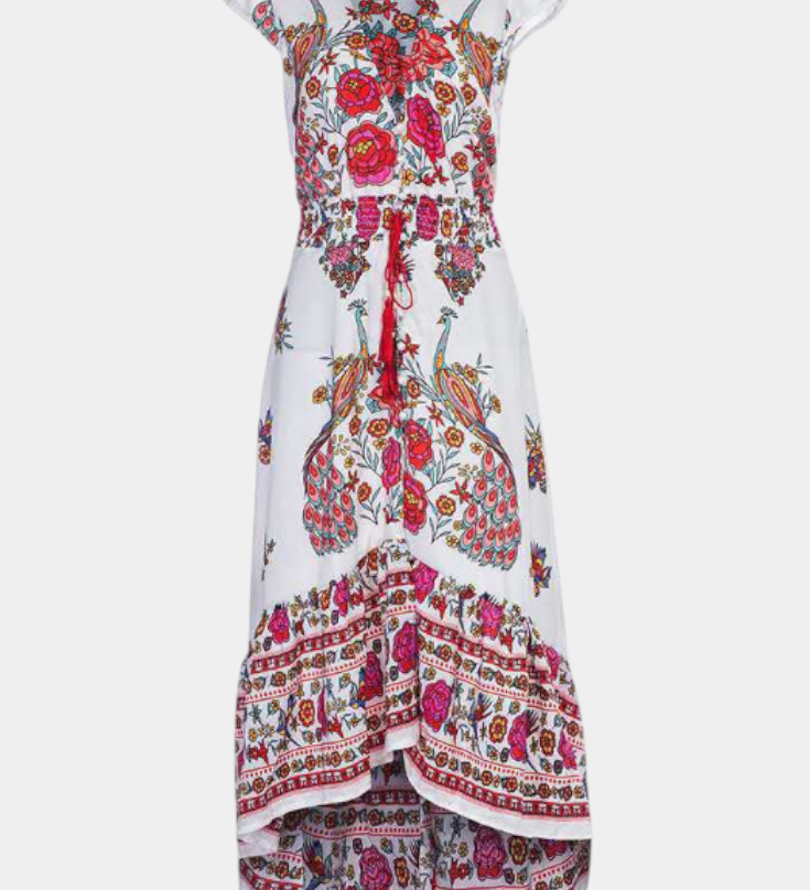 Vestido Floral Boho Chic Chiara con Cintura Ajustable para un Estilo Elegante y Confortable