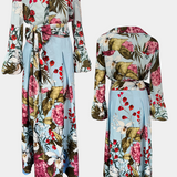 Conjunto Elegante Sanne con Estampado de Camisa y Pantalón Fluido para un Look Sofisticado