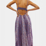 Vestido Boho Floral de Chiffon Lexa con Espalda Descubierta - Elegancia y Estilo Soñados