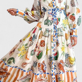 Natasha Vestido Midi Elegante Fit-and-Flare - Look Sofisticado y Encantador