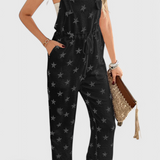 Vestido Bianca Mono Largo Con Estampado de Estrellas para un Look Relajado y Elegante