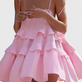 Vianey Vestido Mini de Algodón y Lino Sin Espalda - Estilo Cómodo y Elegante para Tu Look Veraniego