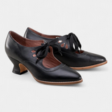 Botines de Cuero con Tacones Ortopédicos Para Comodidad y Estilo