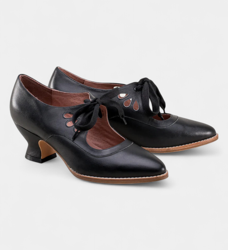 Botines de Cuero con Tacones Ortopédicos Para Comodidad y Estilo