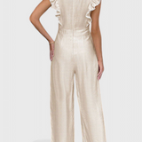 Amahle Mono de Lino con Mangas de Volante - Elegancia y Comodidad en un Solo Look