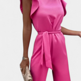 Vestido Shalonda Mono Elegante sin Mangas con Lazo para un estilo sofisticado