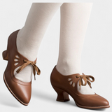 Botines de Cuero con Tacones Ortopédicos Para Comodidad y Estilo