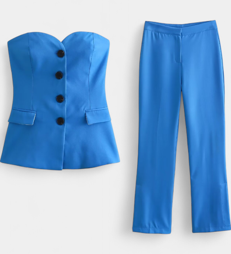 Conjunto Des Cuerpo sin Mangas y Piernas Anchas de Paesha para un Estilo Cómodo y Casual