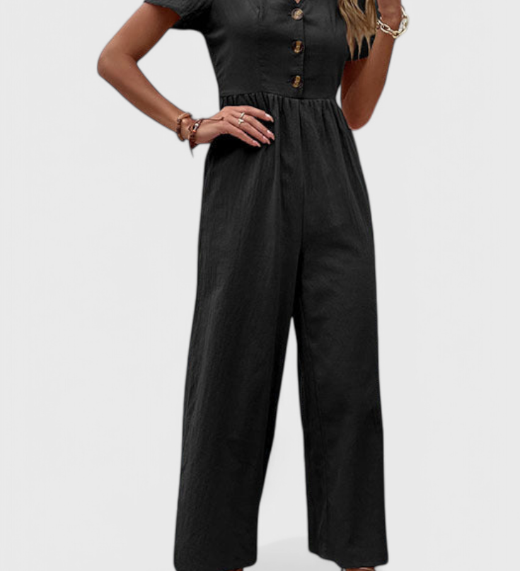 Camila Mono Elegante con Botones en el Frente para un Estilo Sofisticado