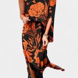 Carlena Vestido de Un Hombro con Encantador Estampado Romántico