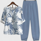 Ursula Conjunto Elegante de Camisa y Pantalón para un Estilo Relajado y Sofisticado