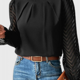 Blusa de Manga Longa Náutica Helga – Estilo Casual e Elegante