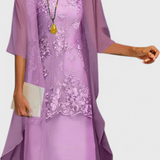 Conjunto de Vestido Apolline de Chiffon Elegante y Atemporal