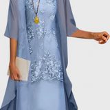 Conjunto de Vestido Apolline de Chiffon Elegante y Atemporal