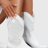 Anna Botas de Vaquero Modernas con Cremallera Lateral - Estilo y Comodidad para Tus Días Casual