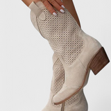 Anna Botas de Vaquero Modernas con Cremallera Lateral - Estilo y Comodidad para Tus Días Casual