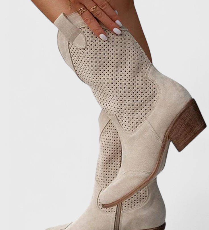 Anna Botas de Vaquero Modernas con Cremallera Lateral - Estilo y Comodidad para Tus Días Casual