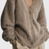 Elegante suéter de mezclilla de cachemira suave Daniela