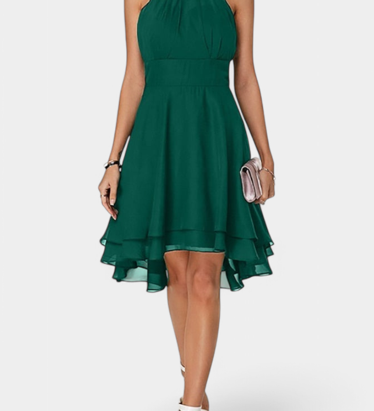 Vestido de Gasa con Volantes y Silueta Entallada Anouk - Elegancia y Estilo Perfecto
